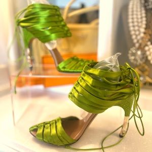 Gucci heels were purchased in beverly hills, billboard campaign w/Paris Hilton